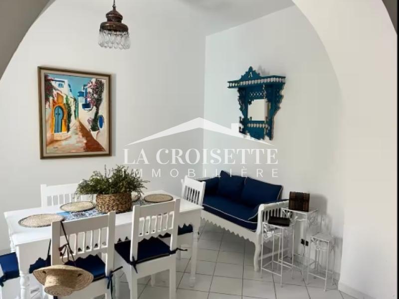 Duplex avec jardin S+3 meublé à Gammarth